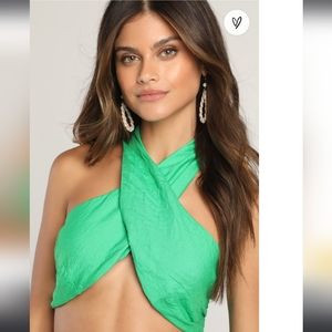 Lulus wrap top size small